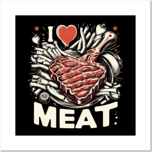 I Love Steak Posters and Art